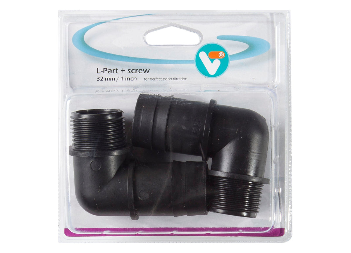 Coude + filetage 25 mm / 1 pouce - Velda