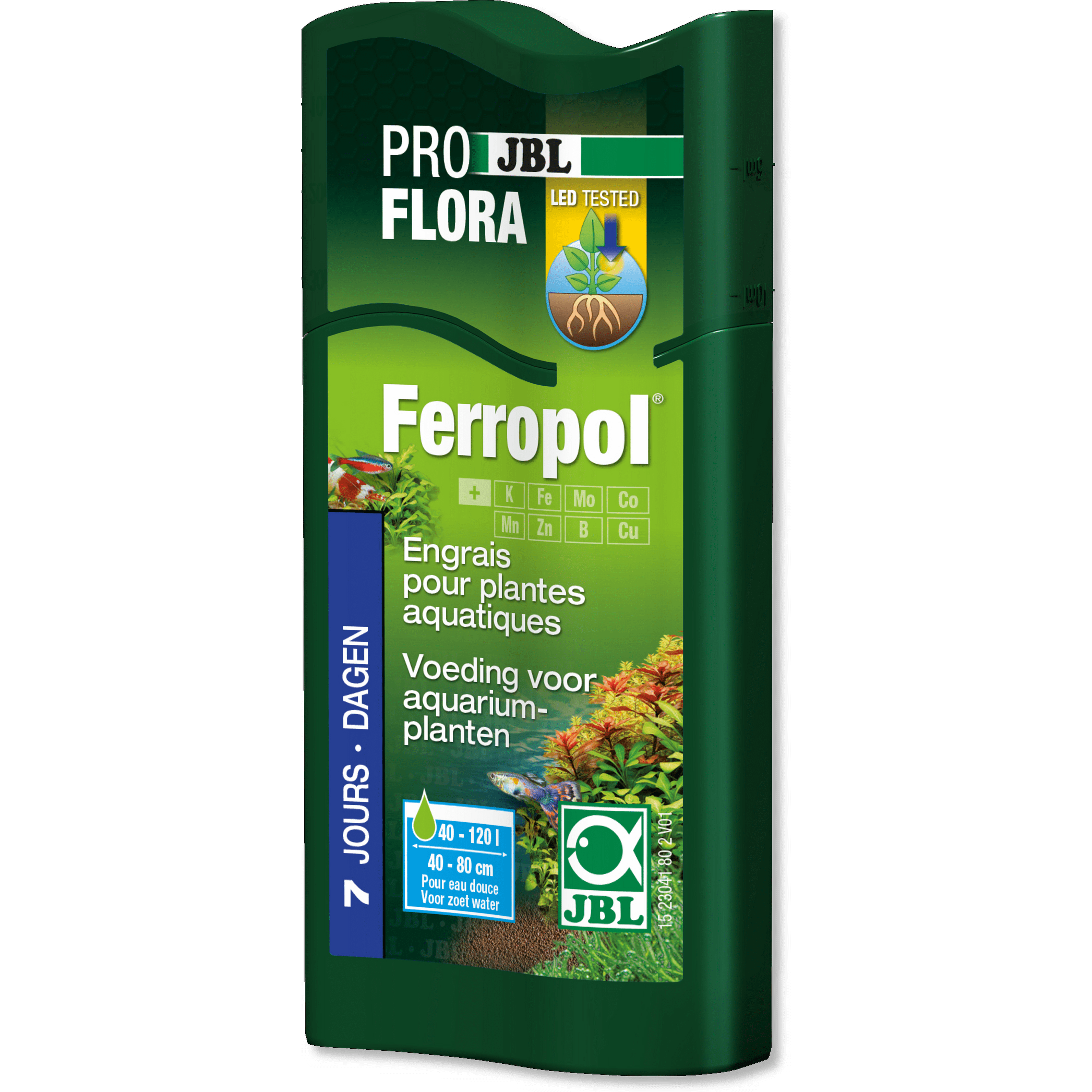 JBL Engrais 100ml pour 800litres ProFlora Ferropol - Fertilisant pour plantes en aquarium d'eau douce - JBL 4014162014245 2304180