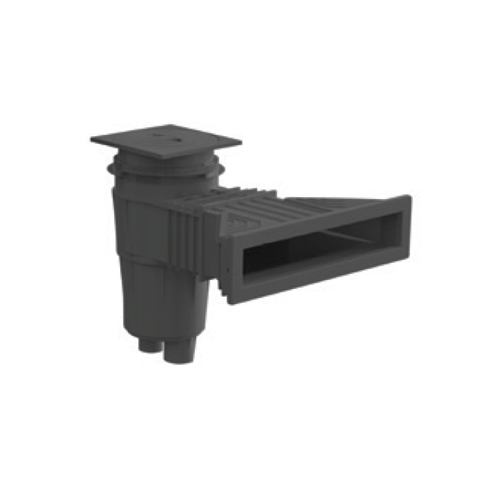 Aquaforte Skimmers Anthracite Skimmer NORM 17,5L vis métrique - Skimmer de paroi 56176CL144