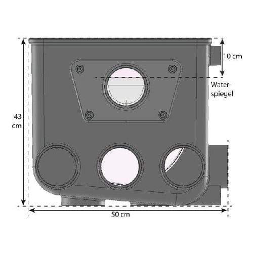 Aquaforte Filtres à tambour AquaForte Filtre à tambour AFT-1 - Aquaforte avec couvercle) 8717605093949 SK830
