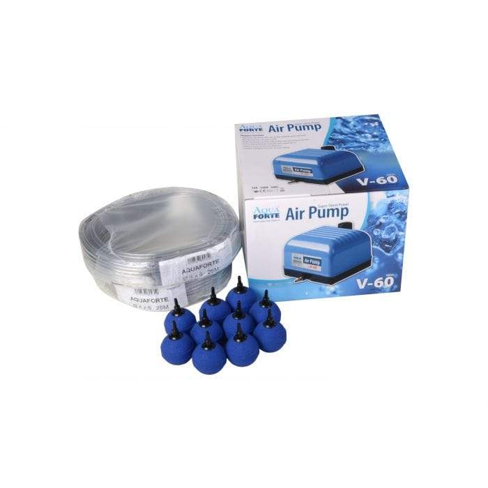 Aquaforte Pompes à air HI-Flow V-60 Kit - Ensemble complet - Aquaforte 8717605093215 SC407