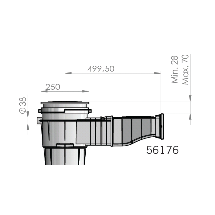 Aquaforte Skimmers Skimmer NORM 17,5L vis métrique - Skimmer de paroi