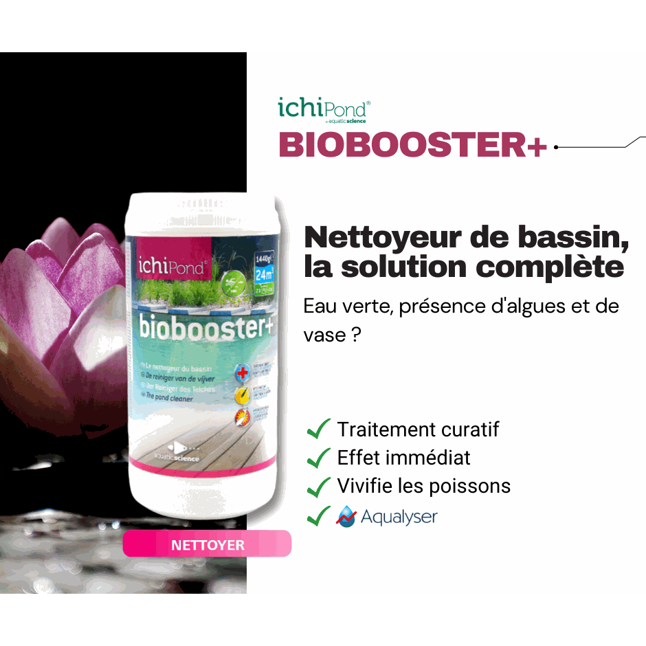 Aquatic Science Produits d'entretien Biobooster+ pour 200m³ - Le nettoyeur du bassin 5425009253618 NEOBBP200B