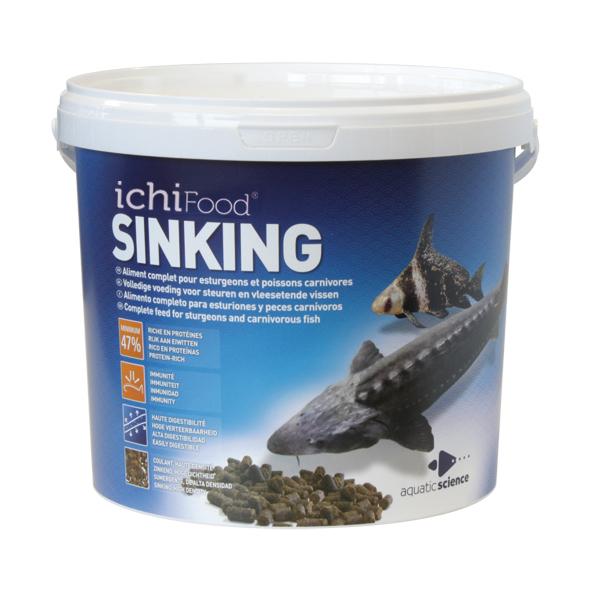 Aquatic Sciences Nourriture Ichi Food Sinking - Mini 3mm 3.5kg - Aliment complet pour esturgeons 5425009258323 ICFSIN303B