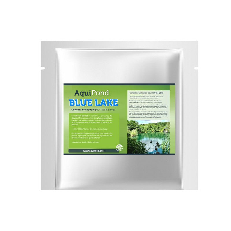 Aquipond Blue Lake 10 - Natuurlijke kleurstof - Strijd tegen algen en invasieve planten - 100G