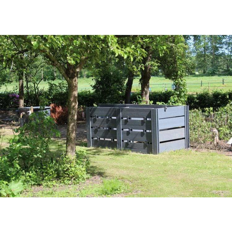 ECOO Mobilier de jardin Bac à compost durable - 120CM x 100CM x 100CM - 1300L - ECOO 5400929504002 700730