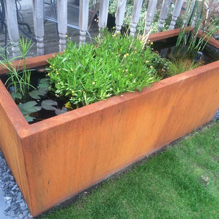 Foudebassin.com Bassins préformés Bassin en acier corten 300 x 800 x 60CM VC7