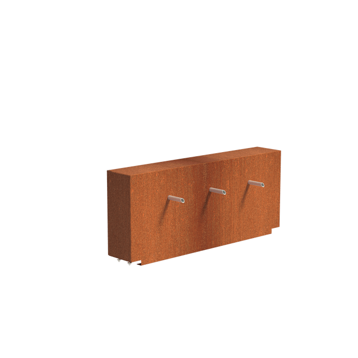 Foudebassin.com Bassins préformés Bassin + Jets 3 tuyaux (150x25x60CM) avec pompe Bassin en acier corten 150 x 800 x 60CM VC10+ VCM1.4.3
