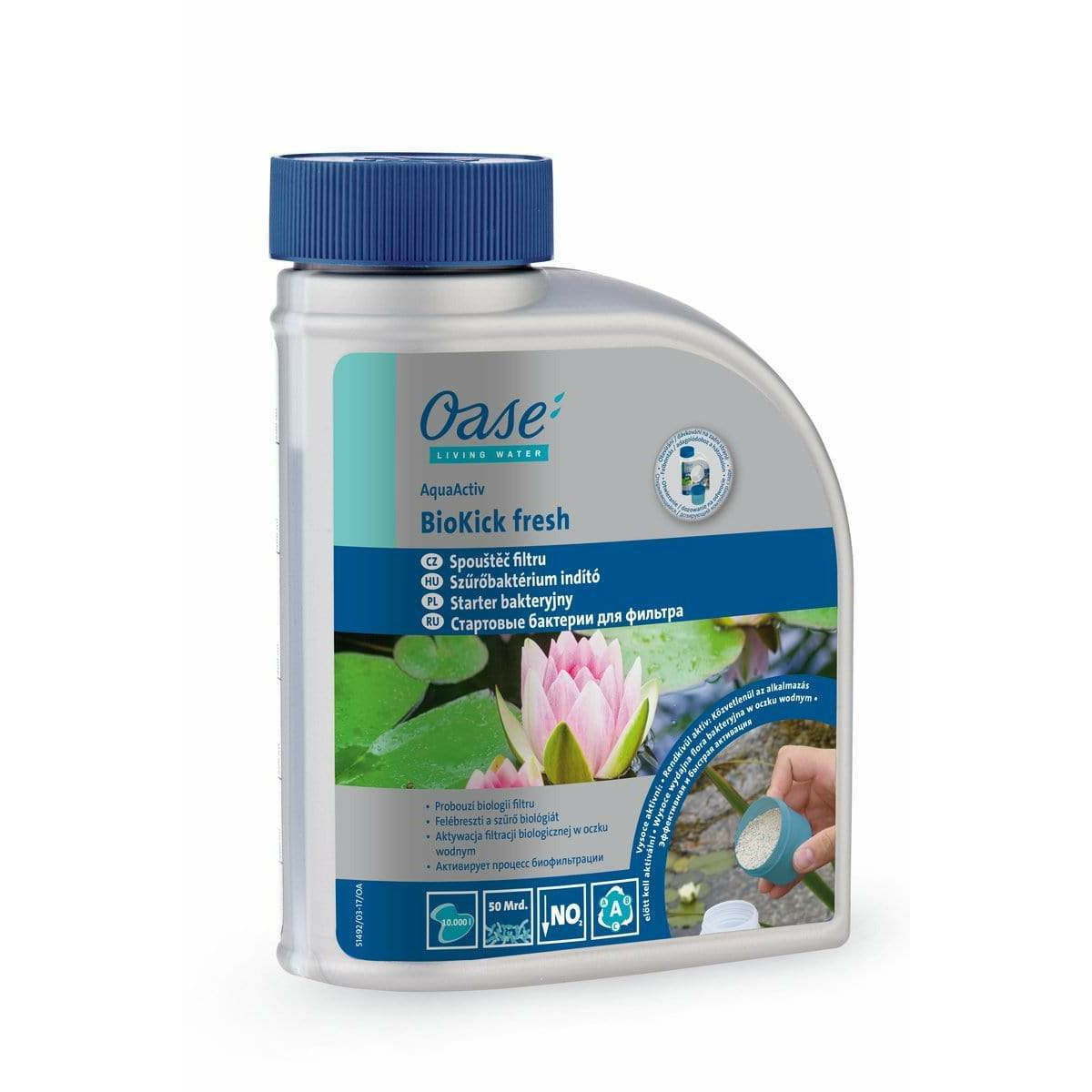 Oase Living Water Bactéries AquaActiv BioKick Fresh 500ml pour 10000litres - Bactéries de démarrage 4010052505626 50562