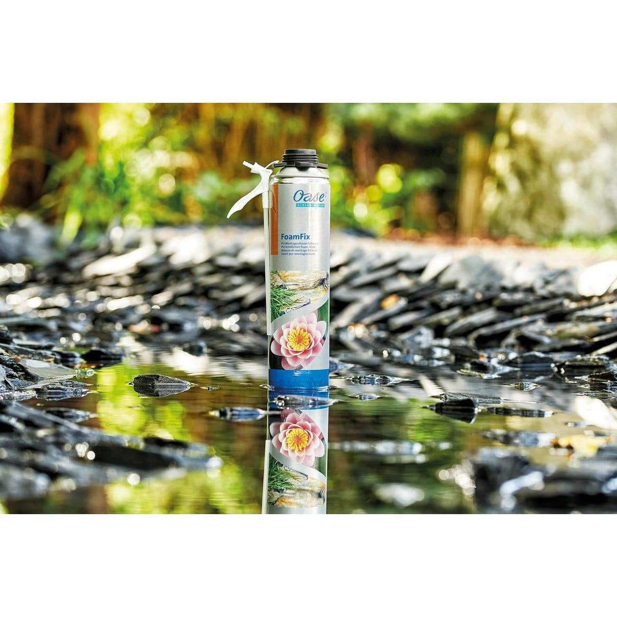 Oase FoamFix | Montageschaum für Bachläufe & Teichbau, € 23,95 Oase FoamFix | Montageschaum für Bachläufe & Teichbau, € 23,95