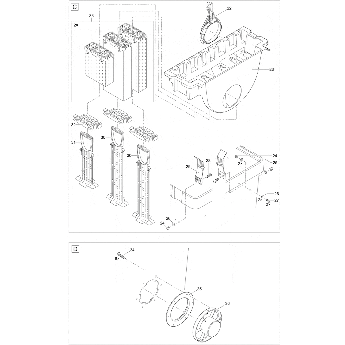 Oase Living Water Pièces détachées pour BioTec Premium 80000 pompage OC