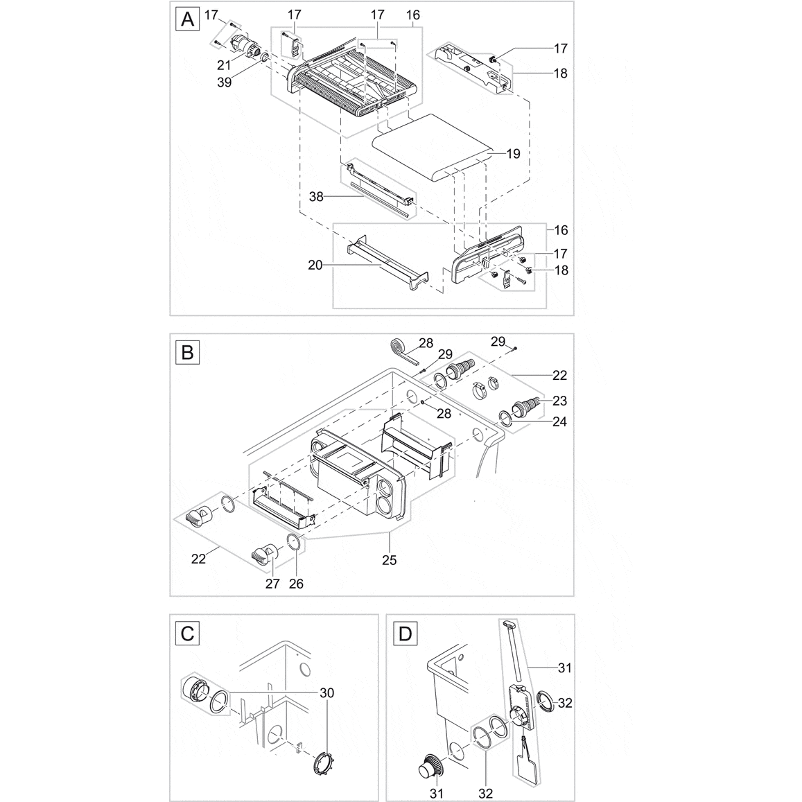 Oase Living Water Pièces détachées pour BioTec ScreenMatic² 40000