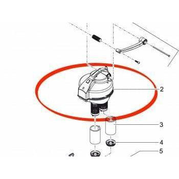 Oase Living Water Pièces détachées Oase TÊTE MOTEUR POUR ASPIRATEUR PONDOVAC 3 4010052439983