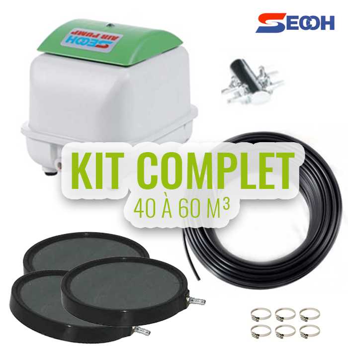 Secoh Aérateurs de bassin Kit n°4 pour bassin de 40 à 60M³ - Japan quality - Secoh 9854983216549 AQSP03