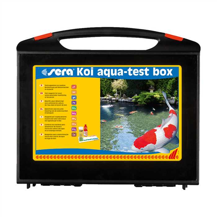 Sera Produits d'entretien SERA KOI AQUA-TEST BOX ANALYSE D'EAU 4001942077156 07715