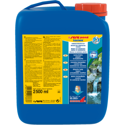 Sera Traitements Sera Pond Toxivec 2.500ml pour 50m³ - Elimine directement ammoniac et nitrites 4001942076838 07683