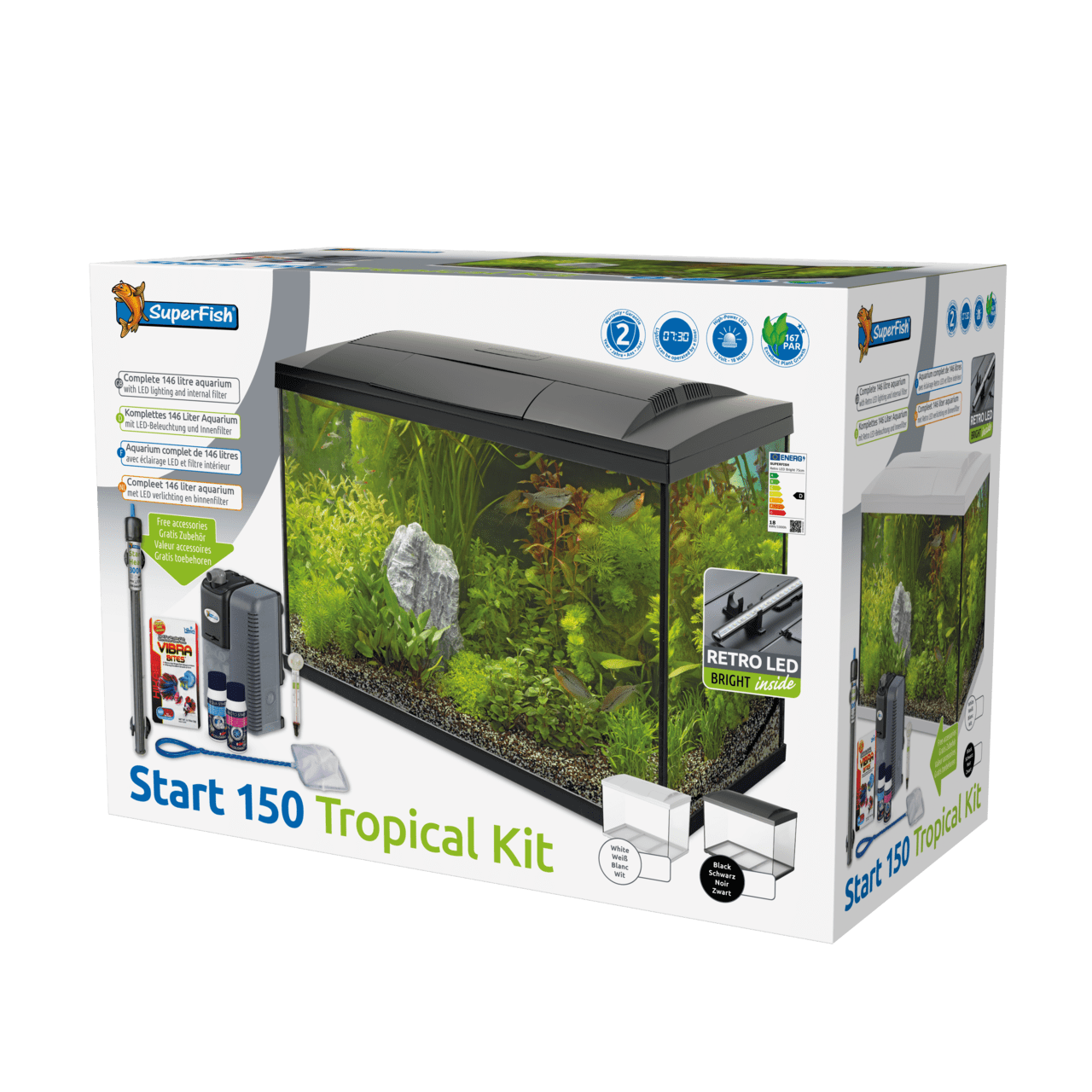 Superfish Aquariums Aquarium Start 150 Tropical Kit Blanc - 146L - Superfish 8715897312441 A4050383