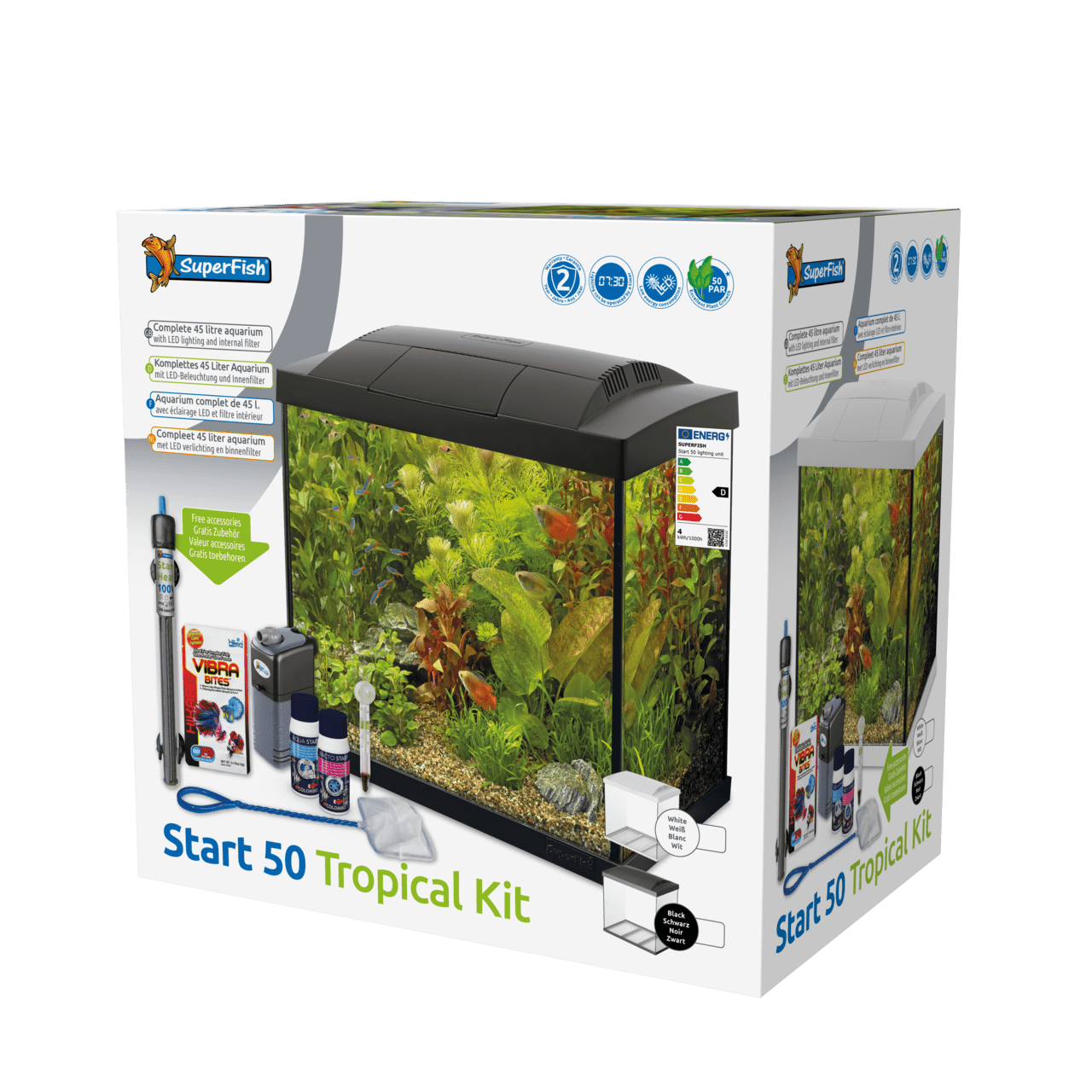 Superfish Aquariums Aquarium Start 50 Tropical Kit Blanc - 45L - Superfish 8715897165887 A4050279