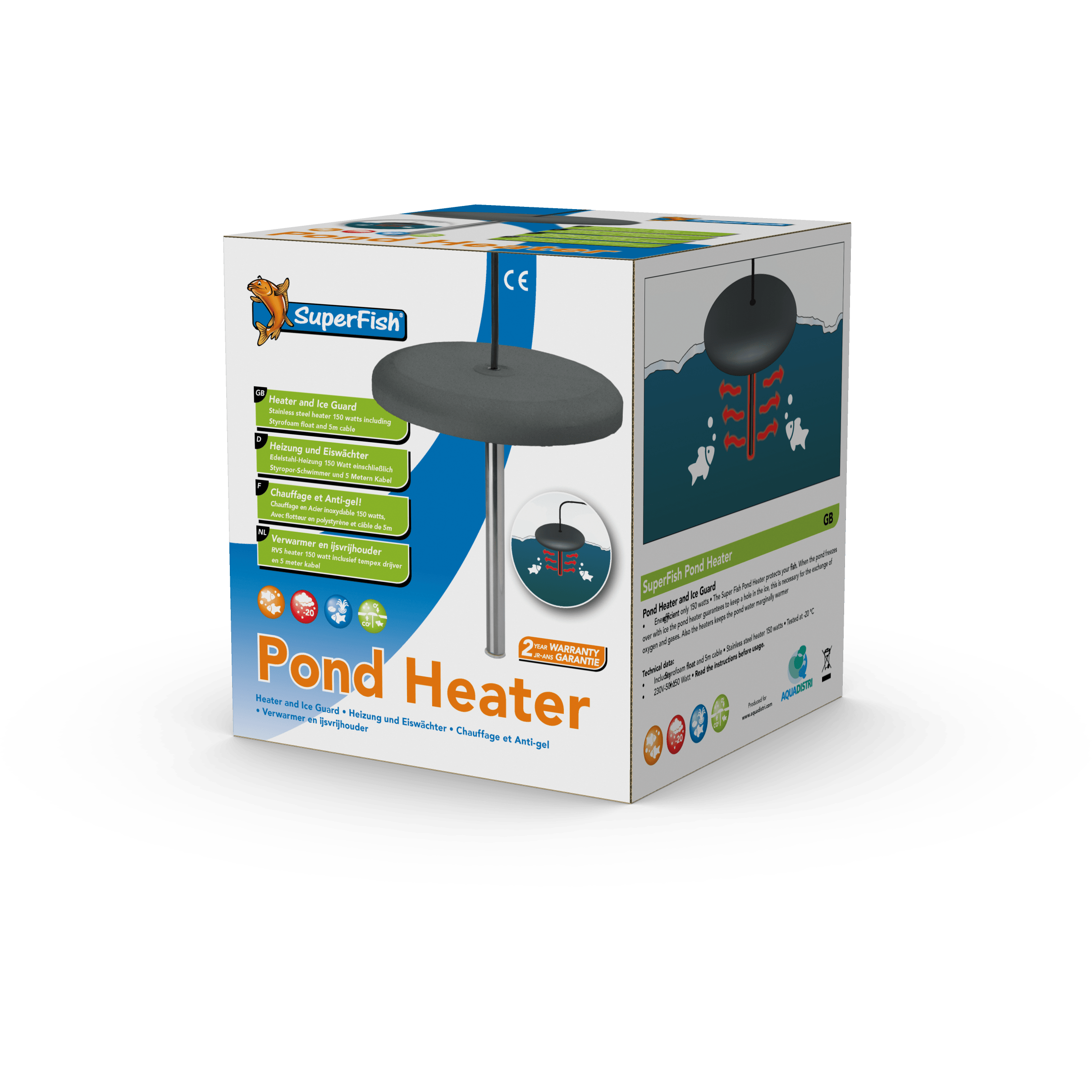 Superfish Protection pour l'hiver Pond Heater - Résistance chauffante - Superfish 8715897225789 06070098